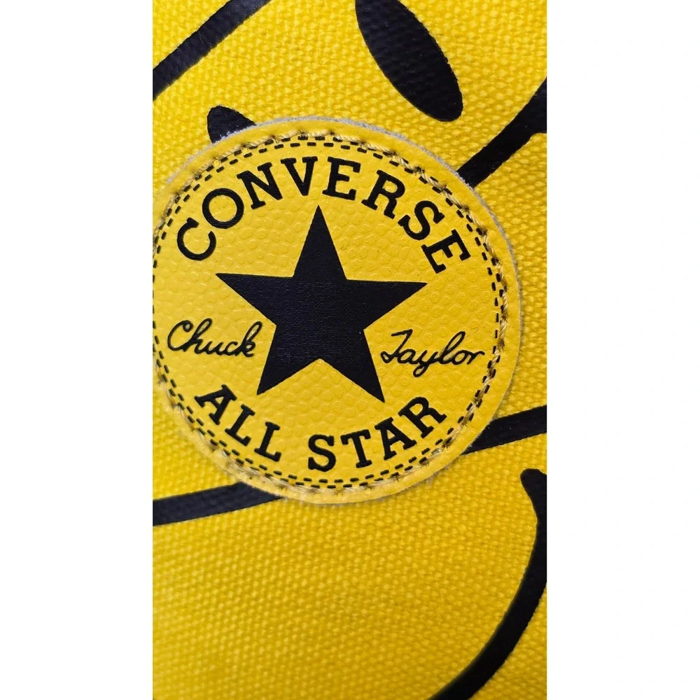 Converse Chuck Taylor China Town All Star Smiley Face Yellow‎ High Tops 3Y